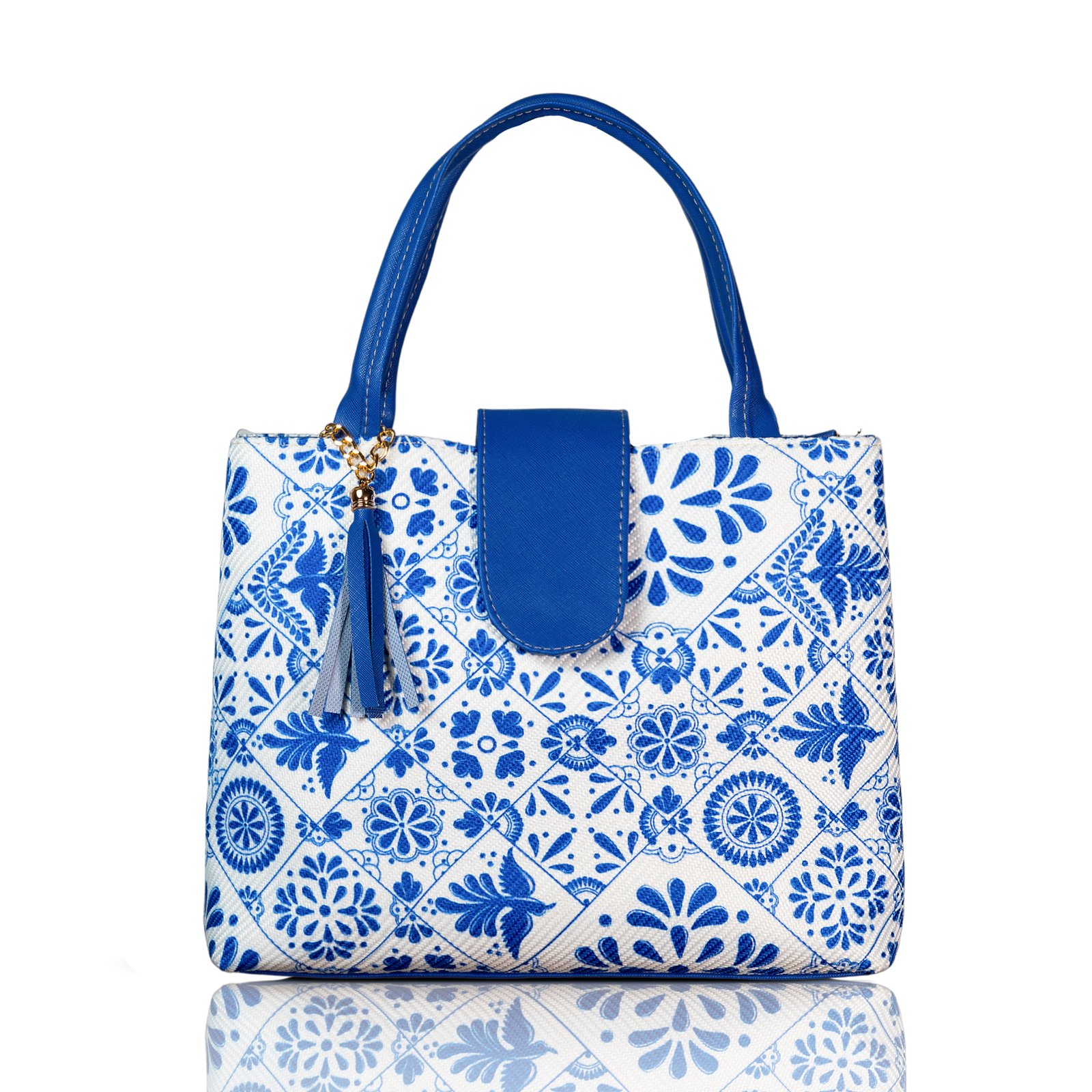 Bolsa artesanal Talavera azul