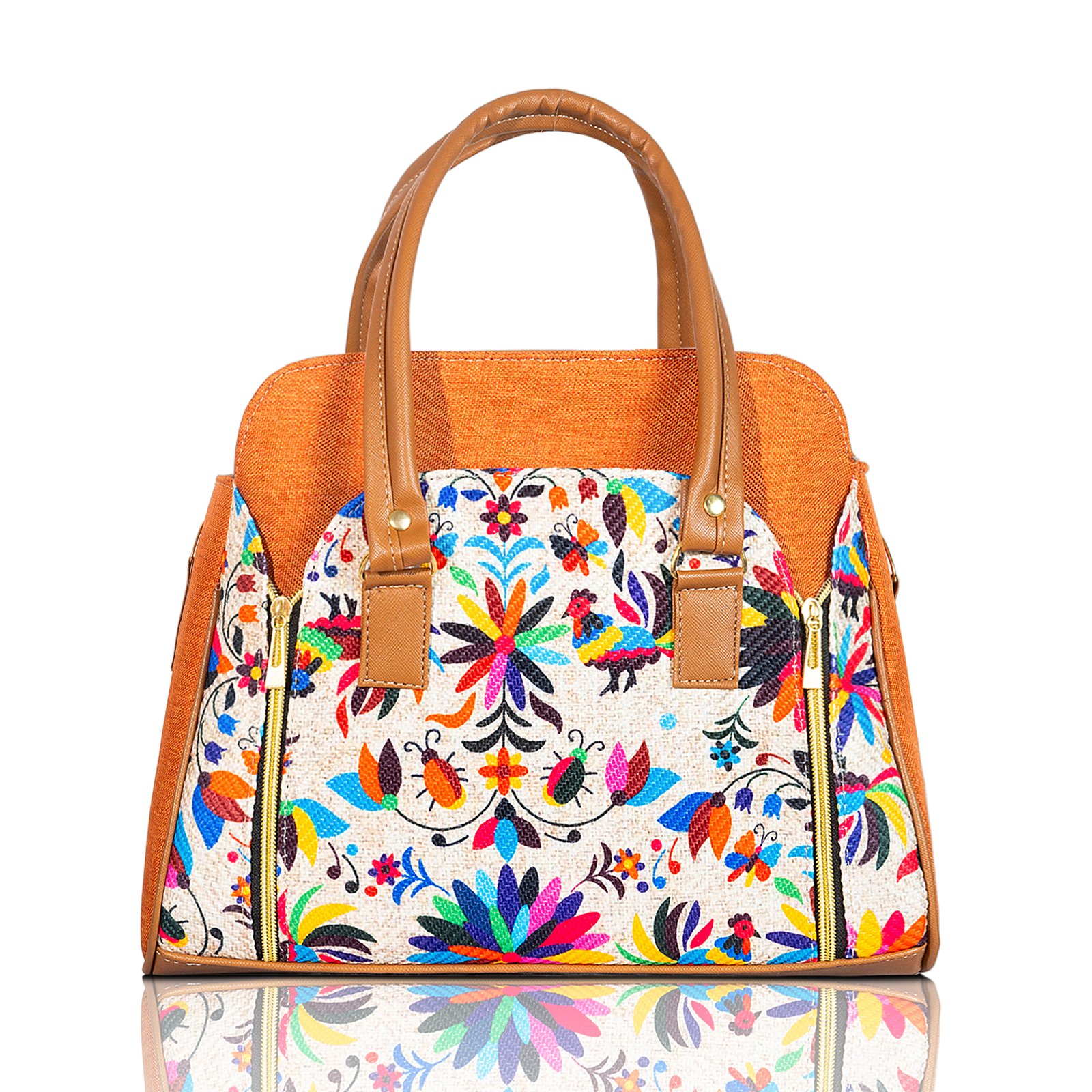 Bolsa artesanal organizadora Tenangos Camel 